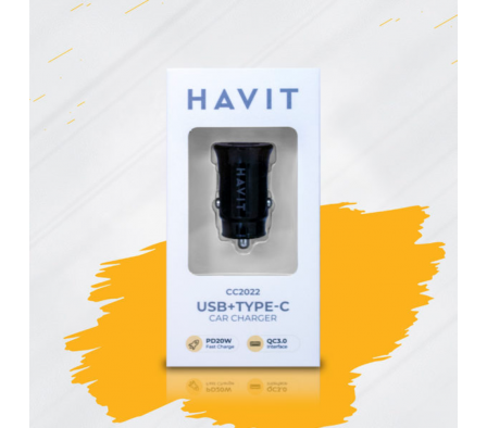 HAVIT CARGADOR USB-C PARA AUTO