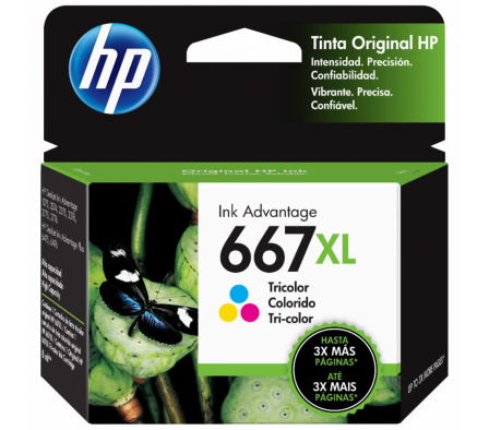 CARTUCHO HP 667XL COLOR