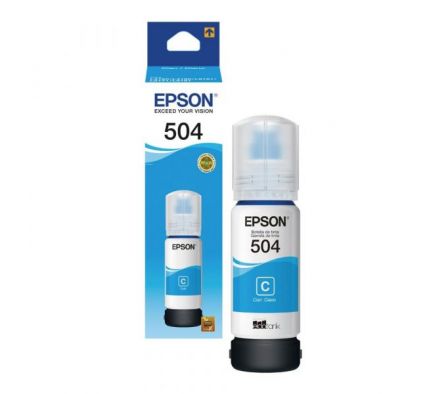 TINTA EPSON CYAN 70ML T504 P/ EcoTank L1 4150 / L4260