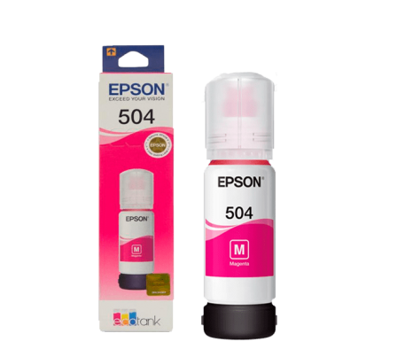 TINTA EPSON MAGENTA 70ML T504 P/ EcoTank L1 4150 / L4260